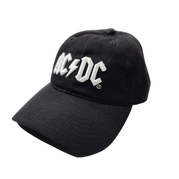 AC/DC Men's Cap Hat Embroidery Logo Black Adjustable - Picture 2 of 5